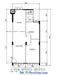 Blk 19 MARSILING LANE (Woodlands), HDB 3 Rooms #509903551